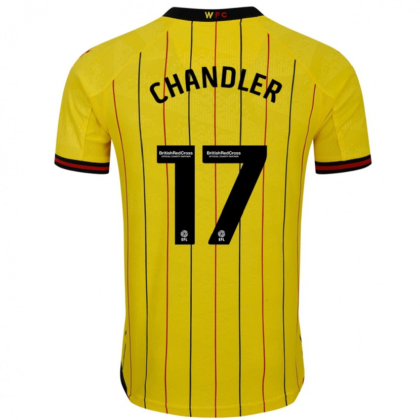 Danxen Damen Megan Chandler #17 Gelb Schwarz Heimtrikot Trikot 2024/25 T-Shirt