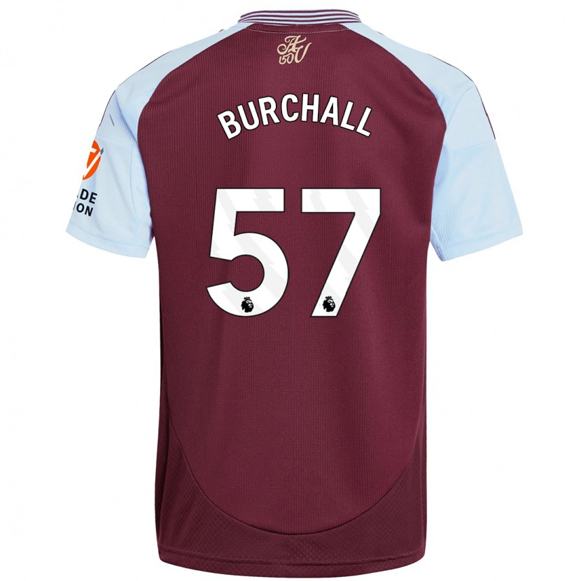 Danxen Damen Ajani Burchall #57 Burgunder Himmelblau Heimtrikot Trikot 2024/25 T-Shirt