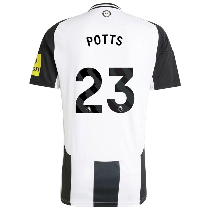 Danxen Damen Charlotte Potts #23 Weiß Schwarz Heimtrikot Trikot 2024/25 T-Shirt