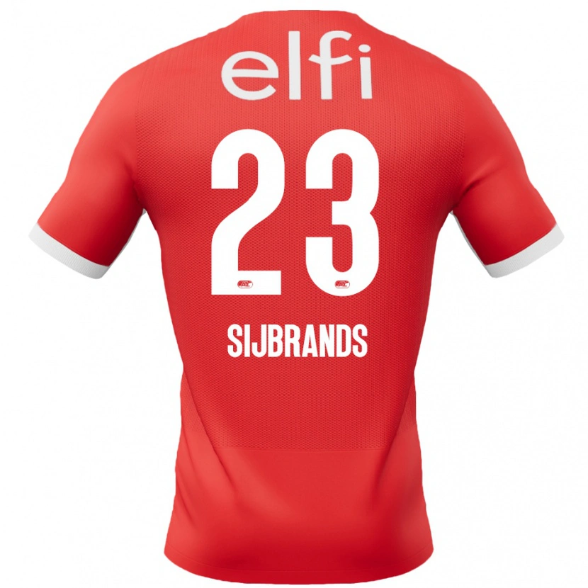 Danxen Damen Julian Sijbrands #23 Rot Weiß Heimtrikot Trikot 2024/25 T-Shirt