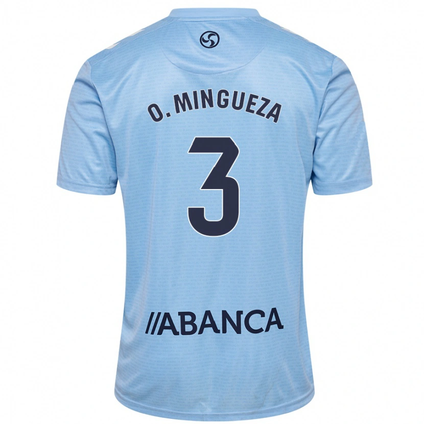 Danxen Damen Óscar Mingueza #3 Himmelblau Heimtrikot Trikot 2024/25 T-Shirt
