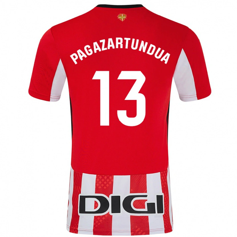 Danxen Damen Iker Pagazartundua #13 Rot Weiß Heimtrikot Trikot 2024/25 T-Shirt