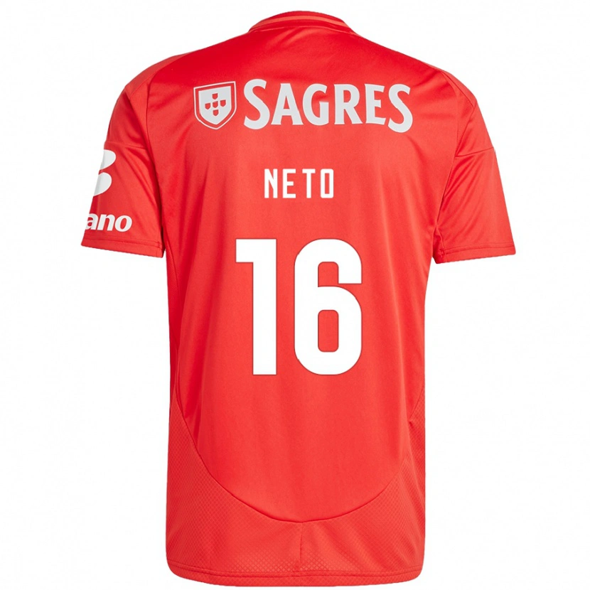 Danxen Damen Martim Neto #16 Rot Weiß Heimtrikot Trikot 2024/25 T-Shirt