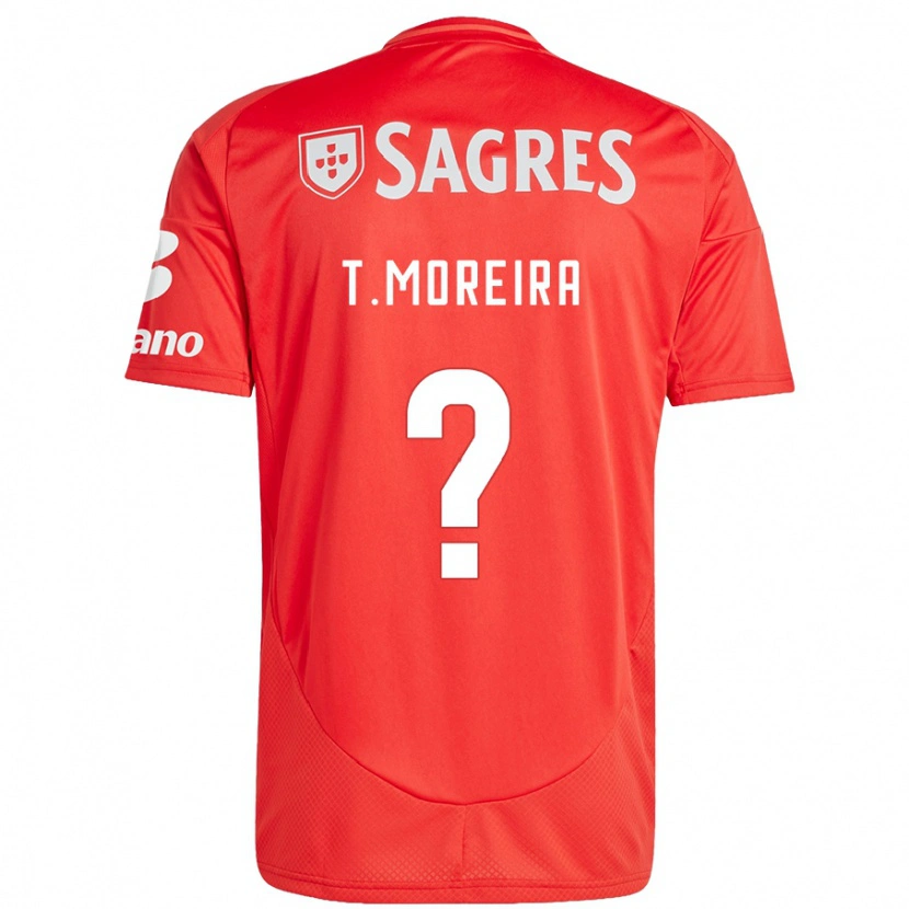 Danxen Damen Tomás Moreira #0 Rot Weiß Heimtrikot Trikot 2024/25 T-Shirt