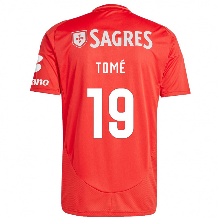 Danxen Damen Olivio Tomé #19 Rot Weiß Heimtrikot Trikot 2024/25 T-Shirt
