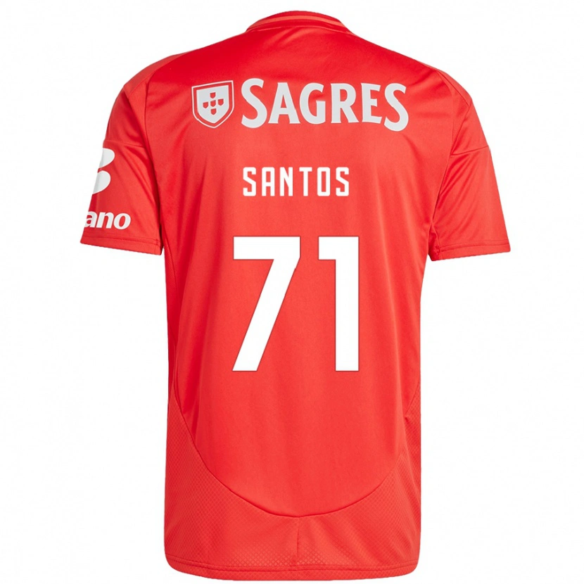 Danxen Damen Leandro Santos #71 Rot Weiß Heimtrikot Trikot 2024/25 T-Shirt