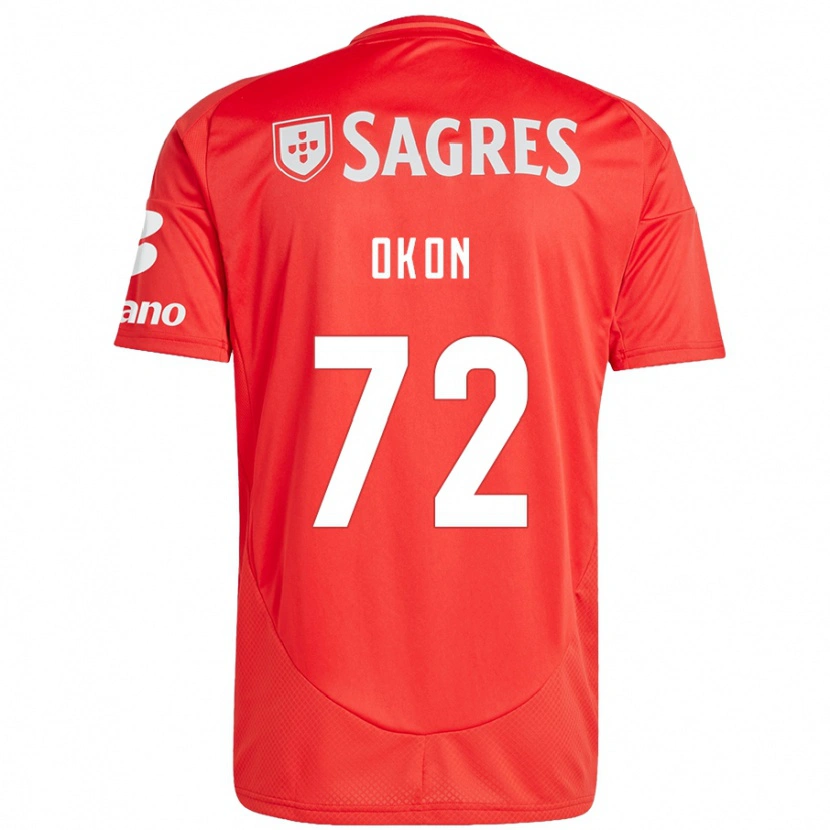 Danxen Damen Paul Okon #72 Rot Weiß Heimtrikot Trikot 2024/25 T-Shirt