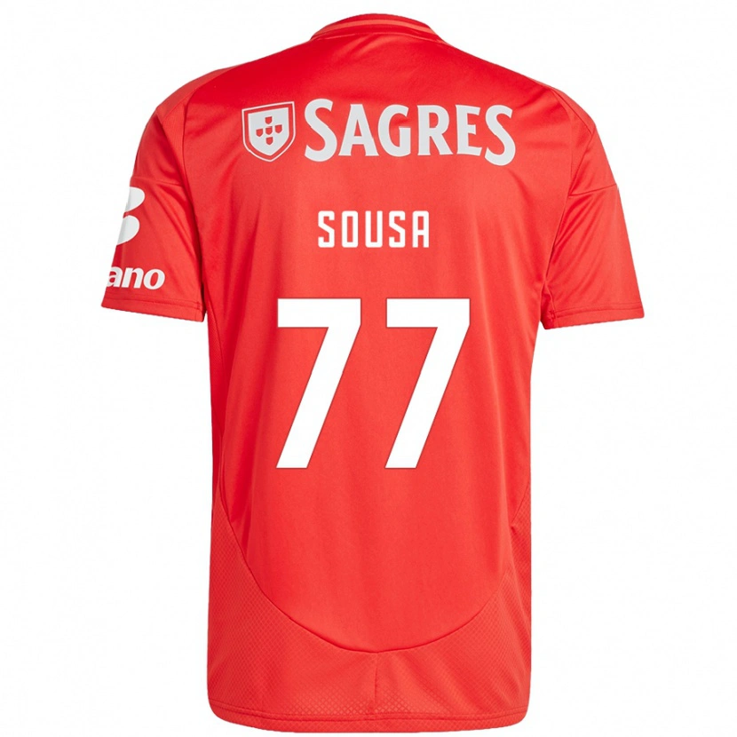 Danxen Damen Gerson Sousa #77 Rot Weiß Heimtrikot Trikot 2024/25 T-Shirt