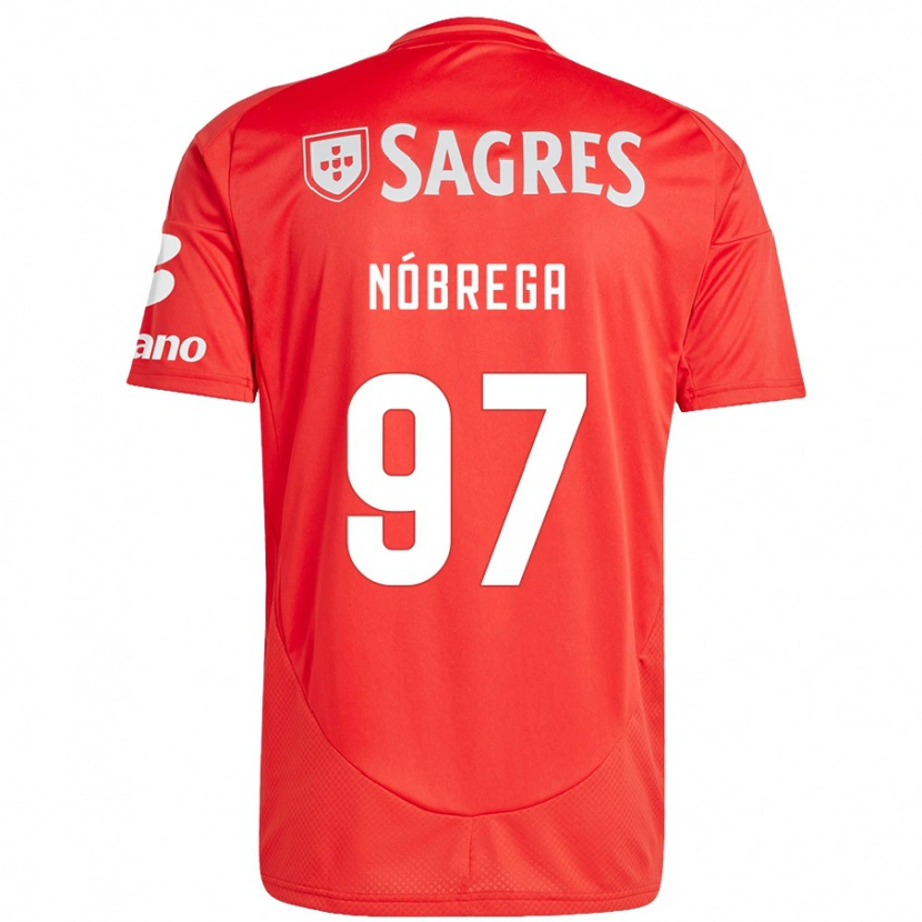 Danxen Damen Ricardo Nóbrega #97 Rot Weiß Heimtrikot Trikot 2024/25 T-Shirt