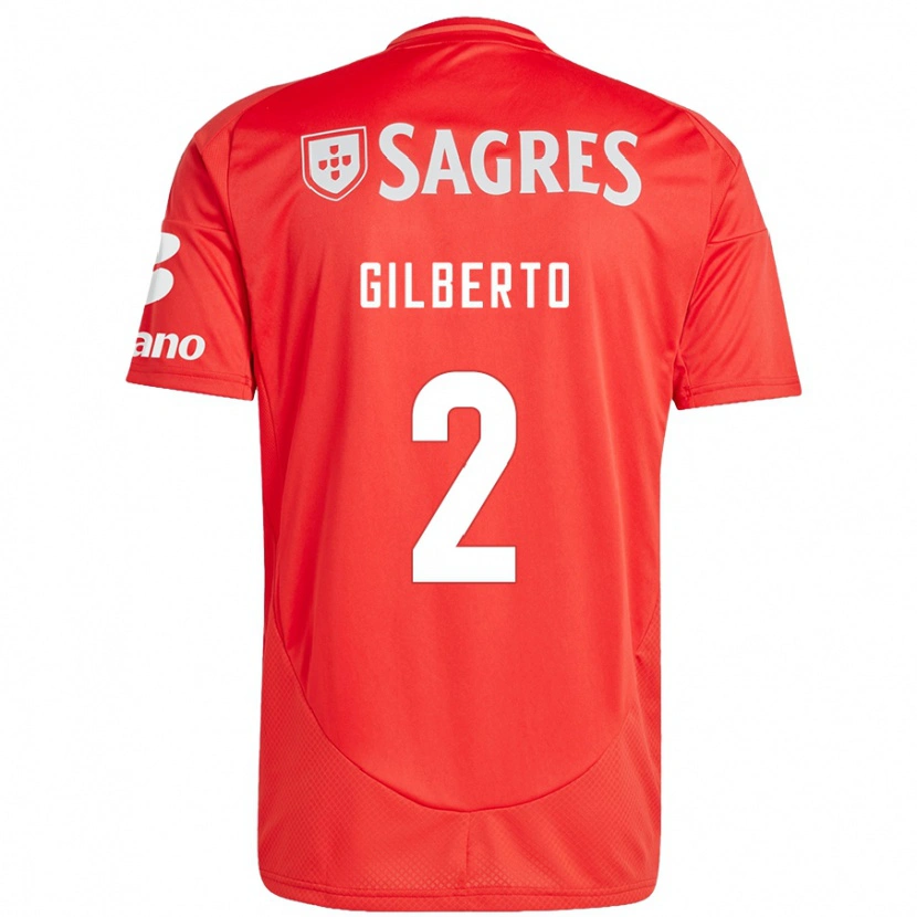 Danxen Damen Gilberto #2 Rot Weiß Heimtrikot Trikot 2024/25 T-Shirt