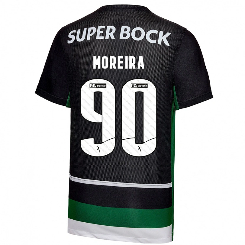 Danxen Damen Afonso Moreira #90 Schwarz Weiß Grün Heimtrikot Trikot 2024/25 T-Shirt