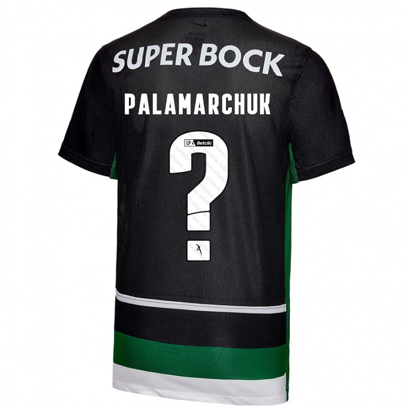 Danxen Damen Cristiano Vitaly Palamarchuk #0 Schwarz Weiß Grün Heimtrikot Trikot 2024/25 T-Shirt