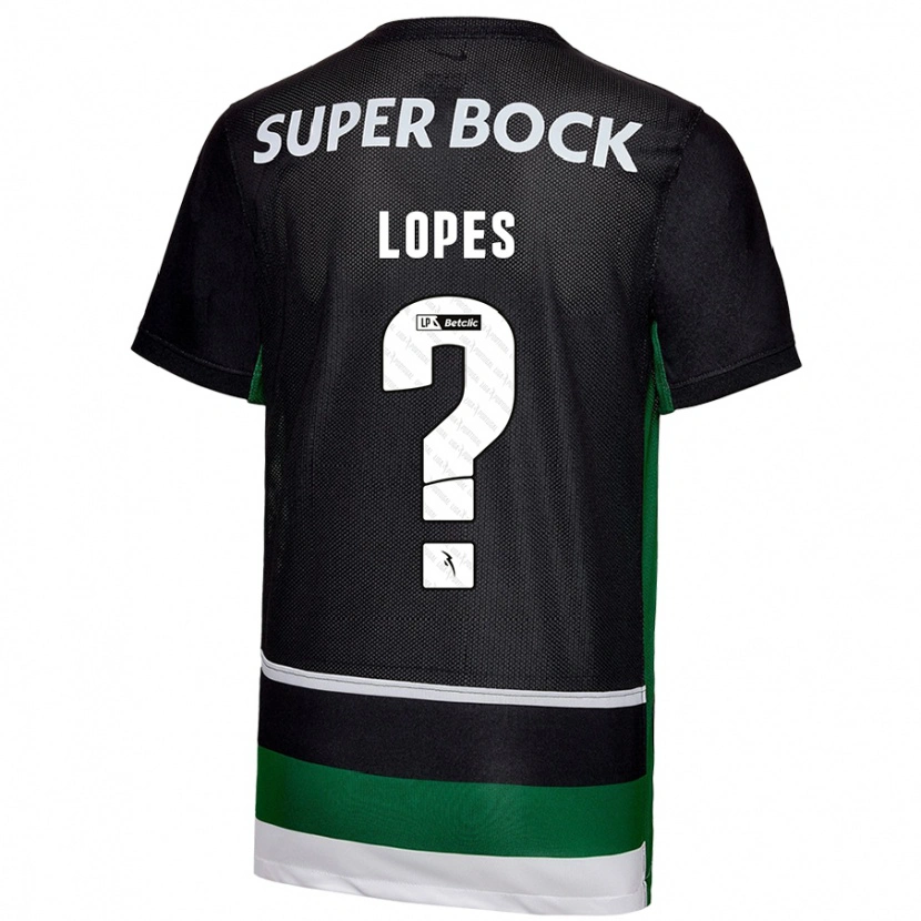 Danxen Damen Winilson Lopes #0 Schwarz Weiß Grün Heimtrikot Trikot 2024/25 T-Shirt