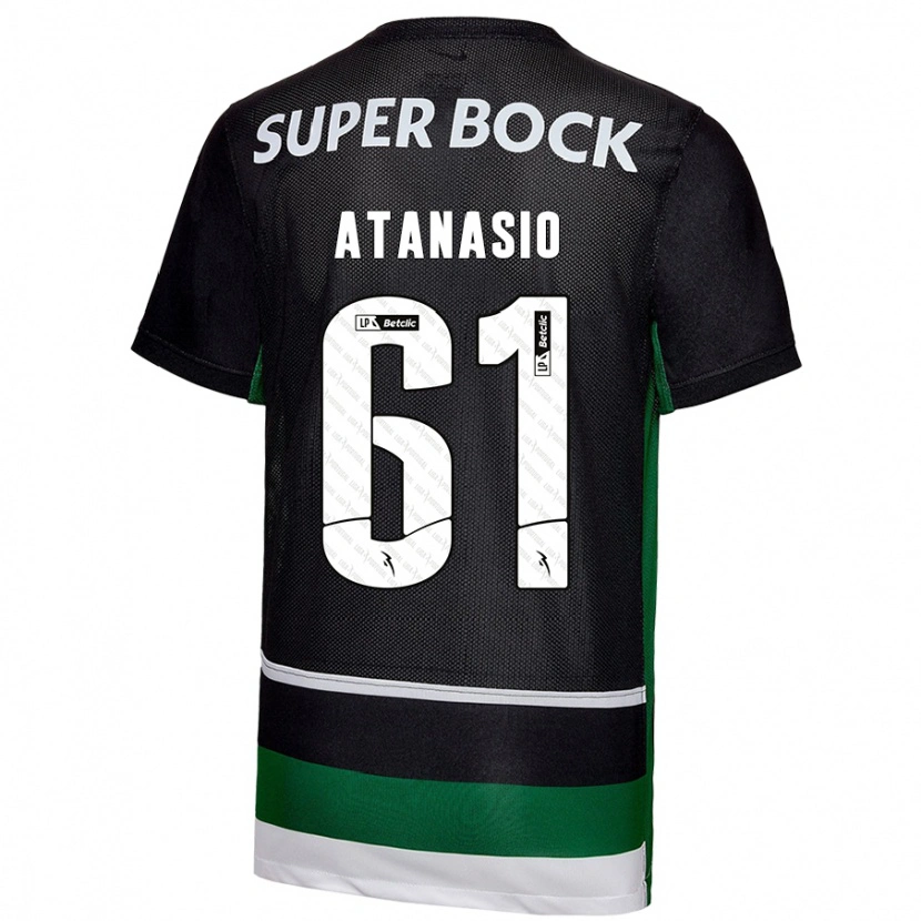 Danxen Damen Atanásio #61 Schwarz Weiß Grün Heimtrikot Trikot 2024/25 T-Shirt