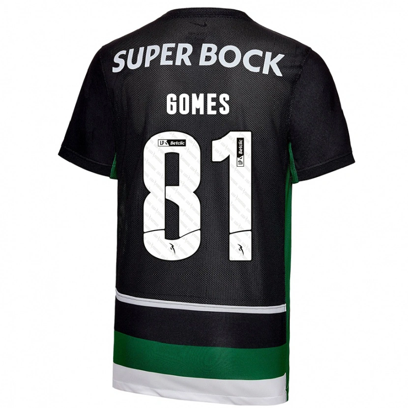 Danxen Damen Salvador Gomes #81 Schwarz Weiß Grün Heimtrikot Trikot 2024/25 T-Shirt