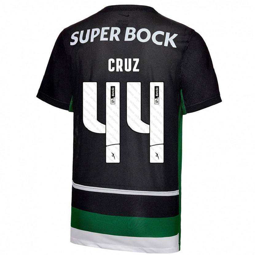 Danxen Damen Marco Cruz #44 Schwarz Weiß Grün Heimtrikot Trikot 2024/25 T-Shirt