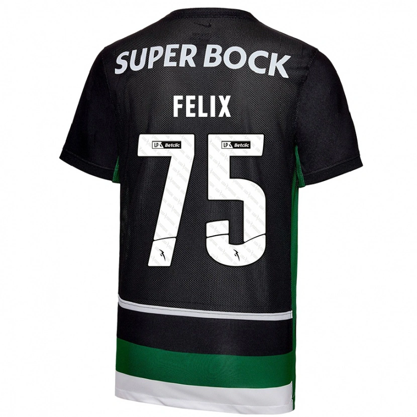 Danxen Damen Vando Félix #75 Schwarz Weiß Grün Heimtrikot Trikot 2024/25 T-Shirt