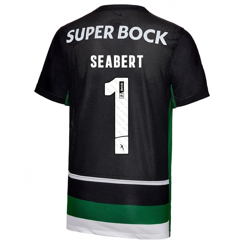 Danxen Damen Hannah Grace Seabert #1 Schwarz Weiß Grün Heimtrikot Trikot 2024/25 T-Shirt