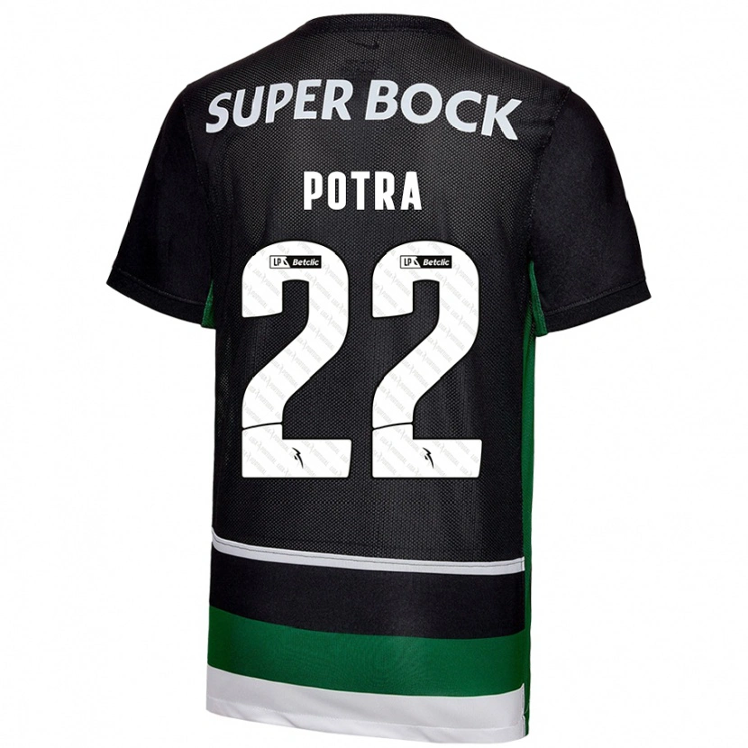 Danxen Damen Catarina Sofia Branco Potra #22 Schwarz Weiß Grün Heimtrikot Trikot 2024/25 T-Shirt