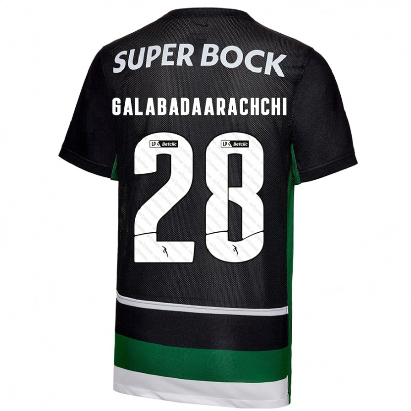 Danxen Damen Jacinta Galabadaarachchi #28 Schwarz Weiß Grün Heimtrikot Trikot 2024/25 T-Shirt