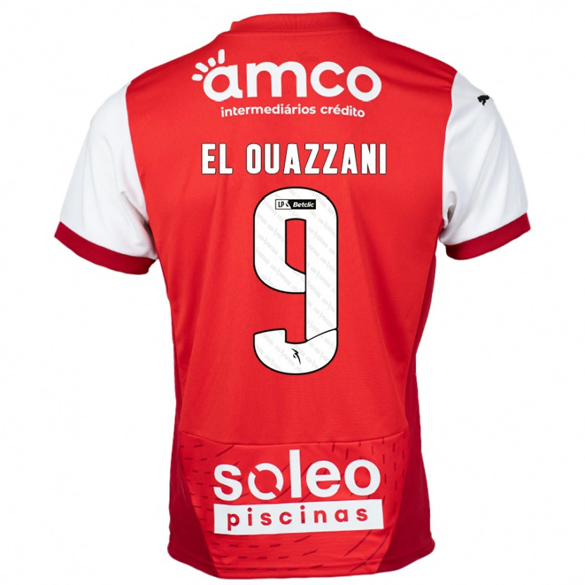 Danxen Damen Amine El Ouazzani #9 Rot Weiß Heimtrikot Trikot 2024/25 T-Shirt