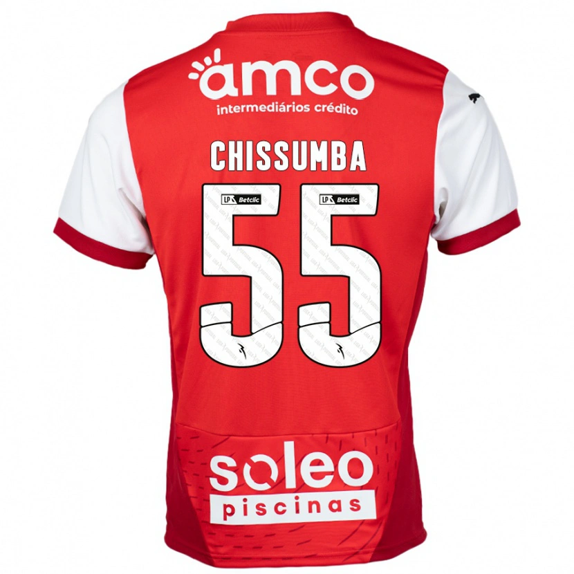 Danxen Damen Chissumba #55 Rot Weiß Heimtrikot Trikot 2024/25 T-Shirt