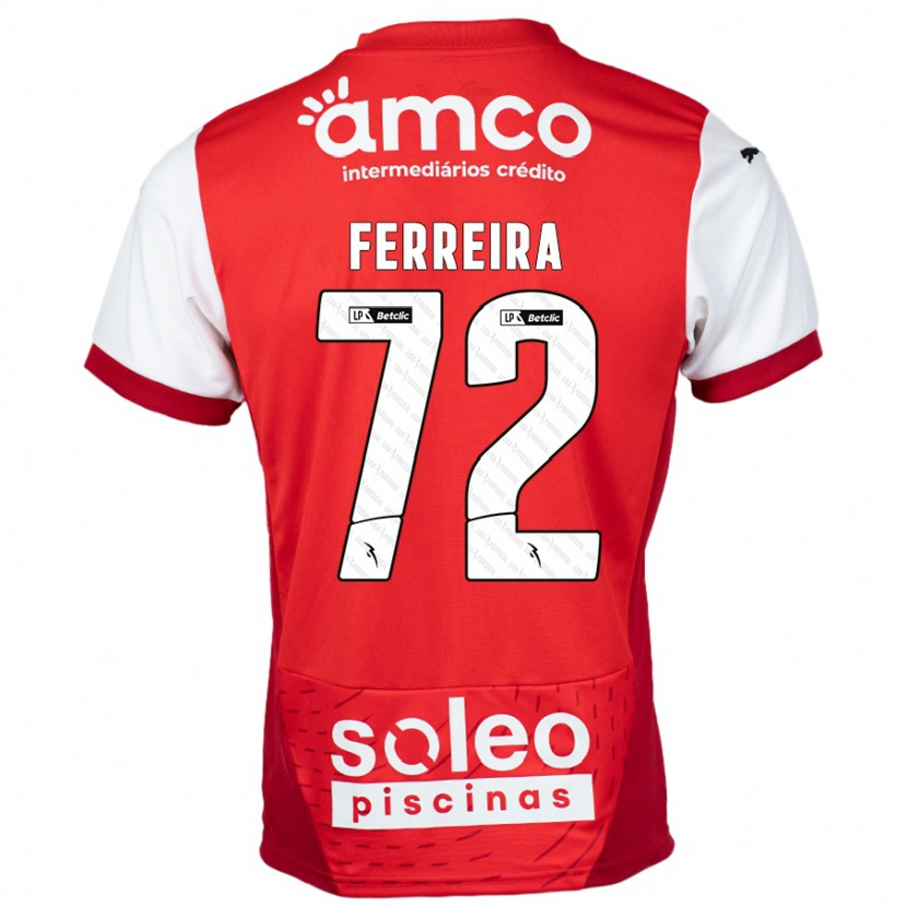 Danxen Damen André Ferreira #72 Rot Weiß Heimtrikot Trikot 2024/25 T-Shirt