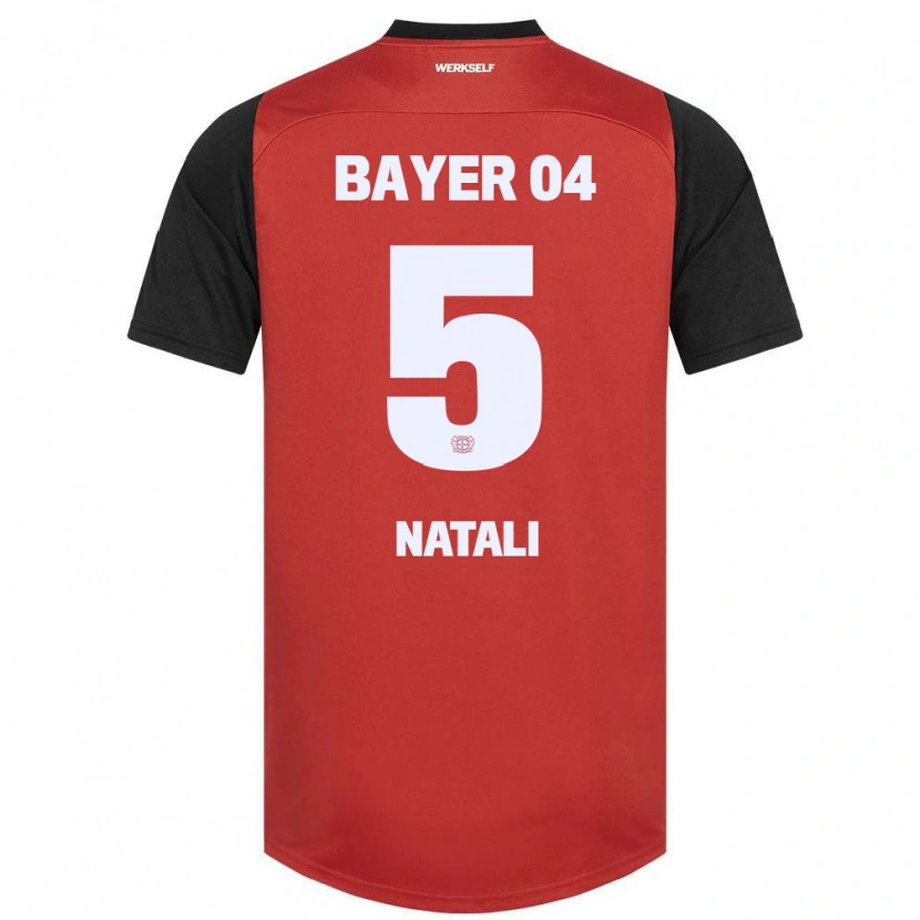 Danxen Damen Andrea Natali #5 Rot Schwarz Heimtrikot Trikot 2024/25 T-Shirt
