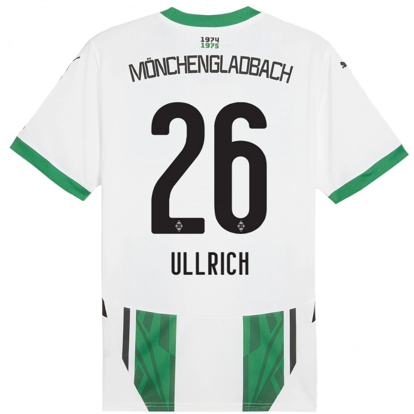 Danxen Damen Lukas Ullrich #26 Weiß Grün Heimtrikot Trikot 2024/25 T-Shirt