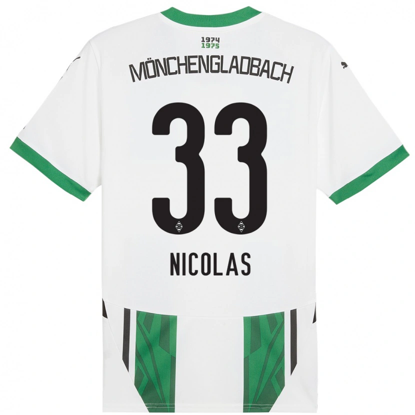 Danxen Damen Moritz Nicolas #33 Weiß Grün Heimtrikot Trikot 2024/25 T-Shirt