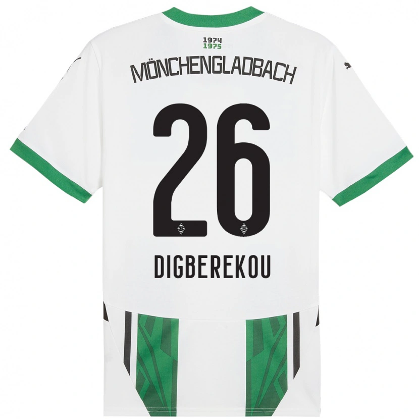 Danxen Damen Ibrahim Digberekou #26 Weiß Grün Heimtrikot Trikot 2024/25 T-Shirt