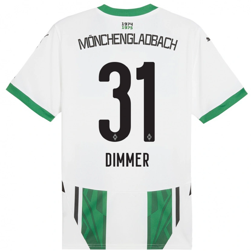 Danxen Damen Florian Dimmer #31 Weiß Grün Heimtrikot Trikot 2024/25 T-Shirt