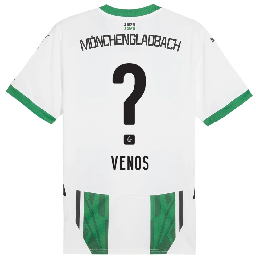 Danxen Damen Christos Venos #0 Weiß Grün Heimtrikot Trikot 2024/25 T-Shirt