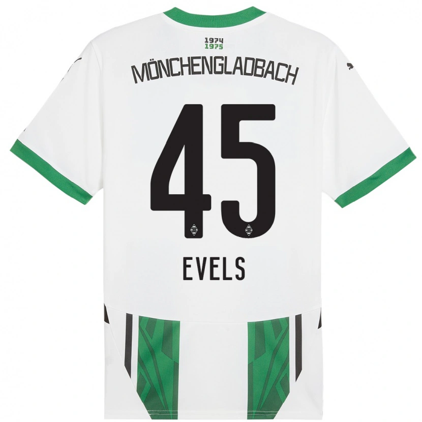 Danxen Damen Emily Evels #45 Weiß Grün Heimtrikot Trikot 2024/25 T-Shirt