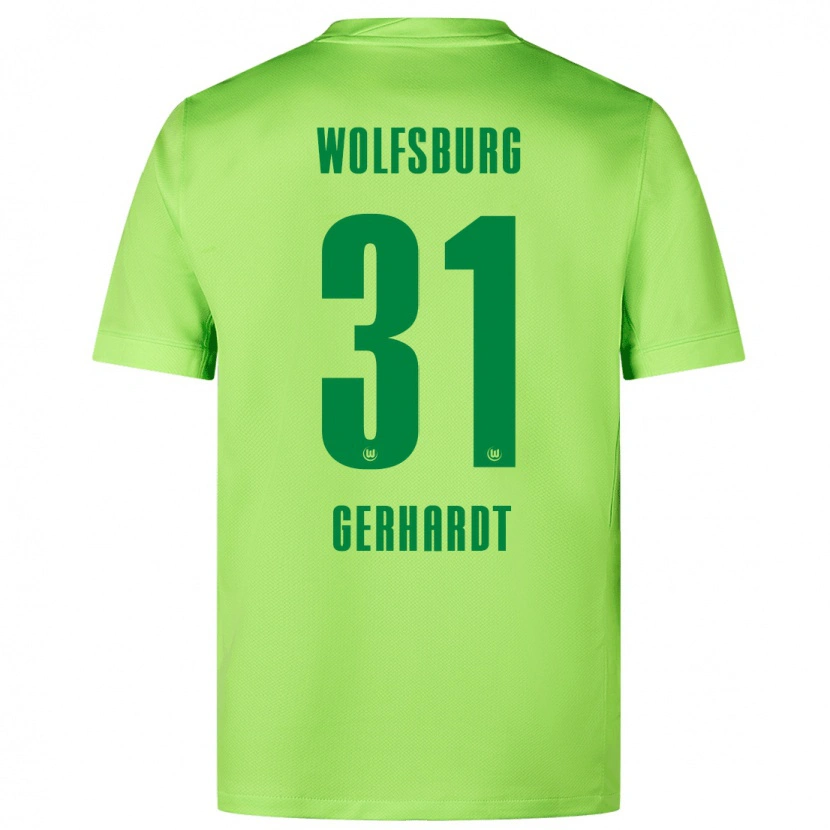 Danxen Damen Yannick Gerhardt #31 Fluoreszierendes Grün Heimtrikot Trikot 2024/25 T-Shirt