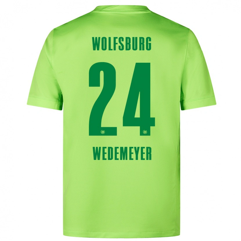 Danxen Damen Joelle Wedemeyer #24 Fluoreszierendes Grün Heimtrikot Trikot 2024/25 T-Shirt