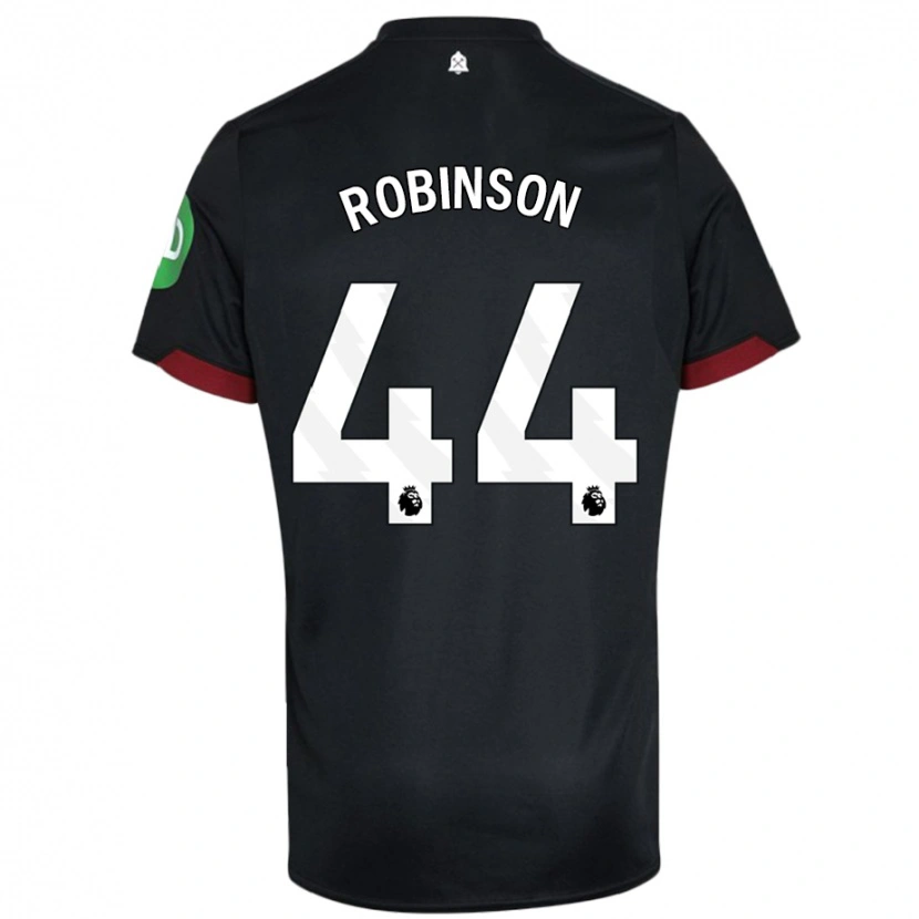 Danxen Damen Junior Robinson #44 Schwarz Weiß Auswärtstrikot Trikot 2024/25 T-Shirt