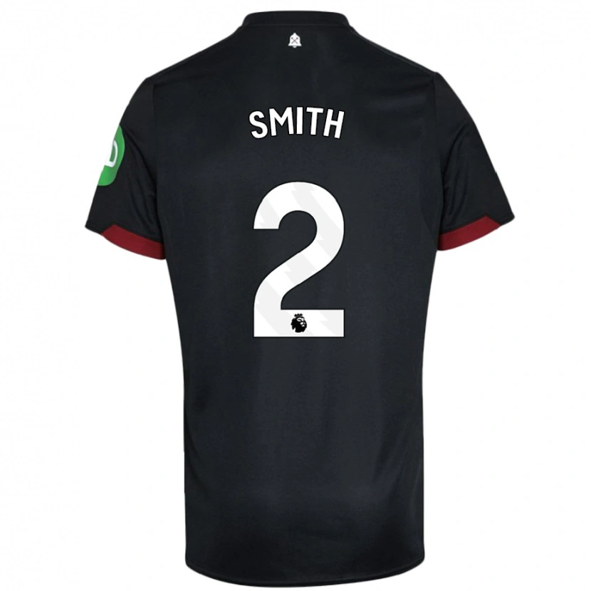Danxen Damen Kirsty Smith #2 Schwarz Weiß Auswärtstrikot Trikot 2024/25 T-Shirt