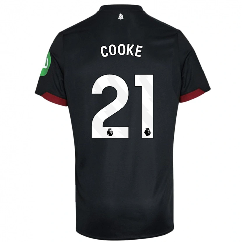 Danxen Damen Shannon Cooke #21 Schwarz Weiß Auswärtstrikot Trikot 2024/25 T-Shirt