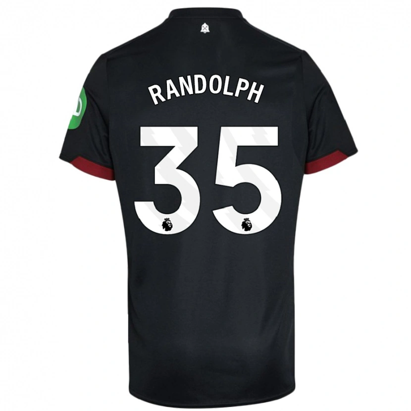 Danxen Damen Darren Randolph #35 Schwarz Weiß Auswärtstrikot Trikot 2024/25 T-Shirt