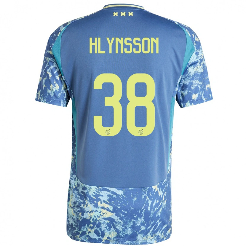 Danxen Damen Kristian Hlynsson #38 Grau Blau Gelb Auswärtstrikot Trikot 2024/25 T-Shirt