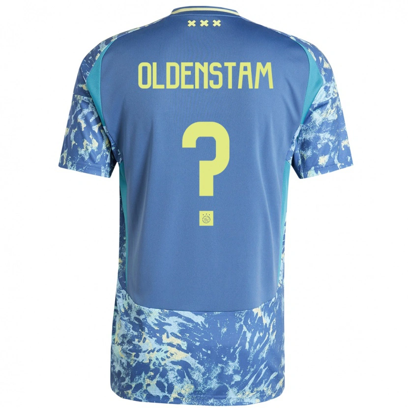 Danxen Damen Lyfe Oldenstam #0 Grau Blau Gelb Auswärtstrikot Trikot 2024/25 T-Shirt
