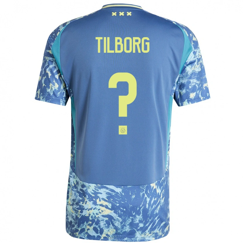 Danxen Damen Sesynijo Tilborg #0 Grau Blau Gelb Auswärtstrikot Trikot 2024/25 T-Shirt
