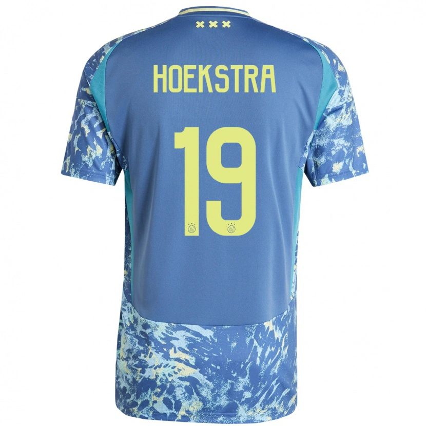 Danxen Damen Tiny Hoekstra #19 Grau Blau Gelb Auswärtstrikot Trikot 2024/25 T-Shirt