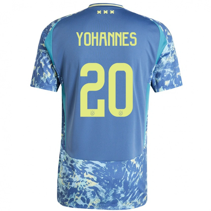 Danxen Damen Lily Yohannes #20 Grau Blau Gelb Auswärtstrikot Trikot 2024/25 T-Shirt