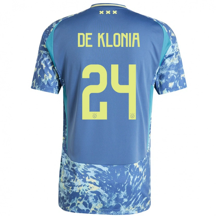 Danxen Damen Daliyah De Klonia #24 Grau Blau Gelb Auswärtstrikot Trikot 2024/25 T-Shirt