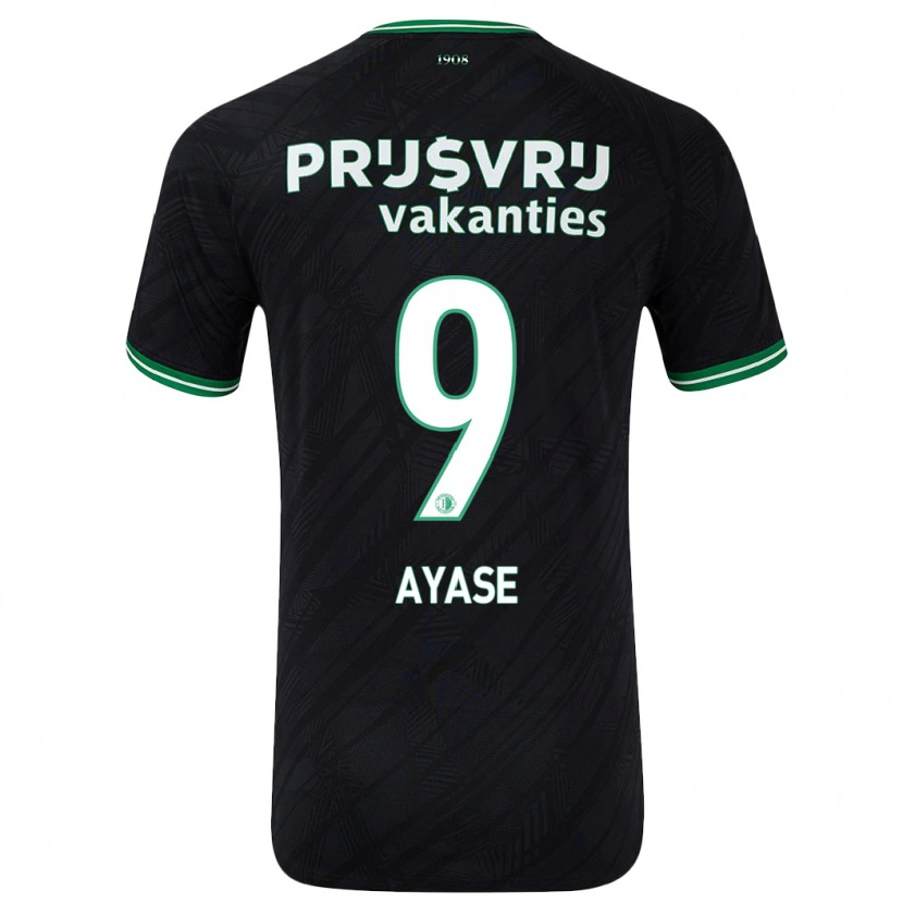 Danxen Damen Ayase Ueda #9 Schwarz Grün Auswärtstrikot Trikot 2024/25 T-Shirt
