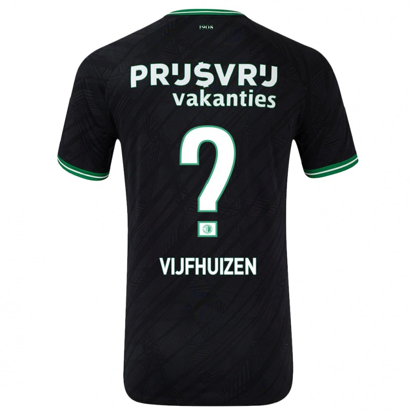 Danxen Damen Beer Vijfhuizen #0 Schwarz Grün Auswärtstrikot Trikot 2024/25 T-Shirt