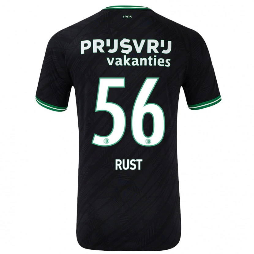 Danxen Damen Fabiano Rust #56 Schwarz Grün Auswärtstrikot Trikot 2024/25 T-Shirt