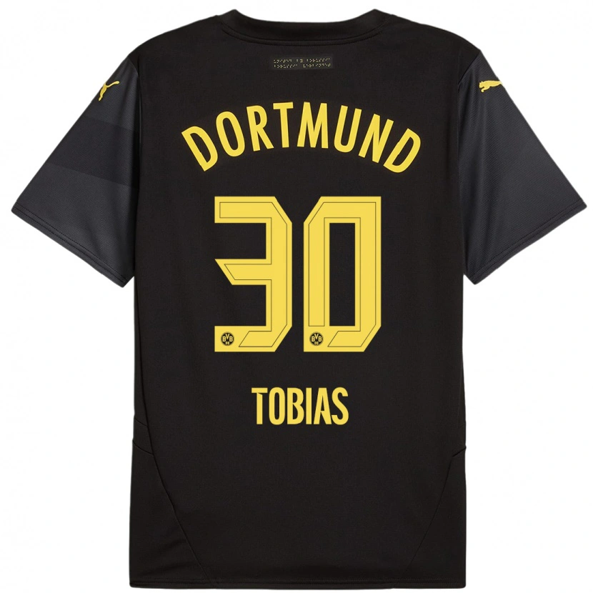 Danxen Damen Vogt Tobias #30 Schwarz Gelb Auswärtstrikot Trikot 2024/25 T-Shirt